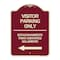 Signmission Bilingual Reserved Parking Visitor Parking Only Estacionamiento Para Visitantes, A-DES-BU-1824-24303 A-DES-BU-1824-24303 - alternate 1